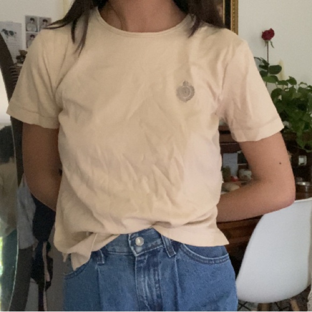 cream shirt